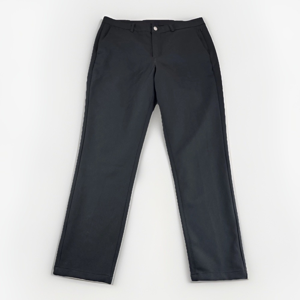&Collar Performance Pants Mens 32x32 Slim Black Golf Activewear Slacks Stretch